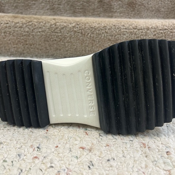 Converse Black, Yellow and Off-White Run Star Hike Platform High-Top Sneakers - Picture 6 of 6